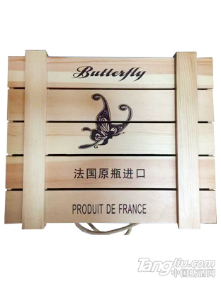 法国进口蝴蝶葡萄酒木箱4