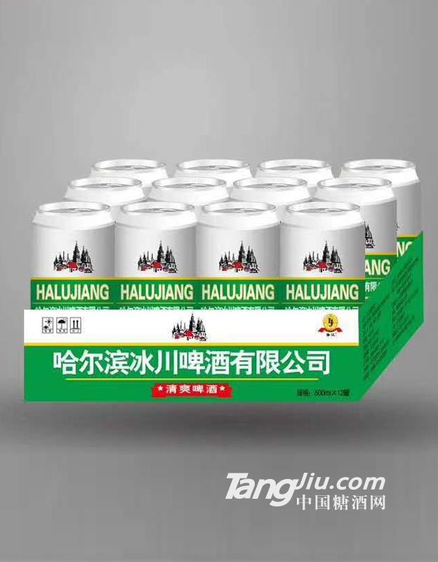 哈尔滨鲁江啤酒500ml×12罐
