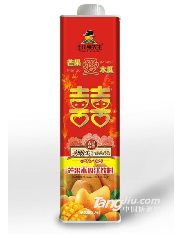 1.5L×6果先生喜庆装-保鲜屋芒果木瓜汁饮料