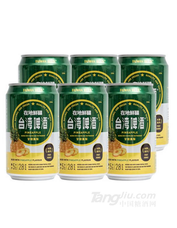 台湾啤酒在地鲜酿凤梨味啤酒-330mlx6